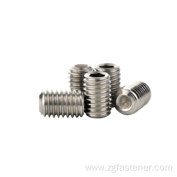 Stainless steel SUS316 set screws with cup point